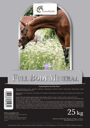 Full Body Mineral - Mineralfutter [PELLETFORM] - nutrastable
