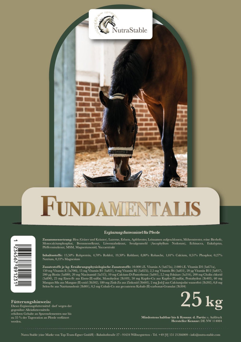 Fundamentalis - Basisfutter [PELLETFORM] - nutrastable